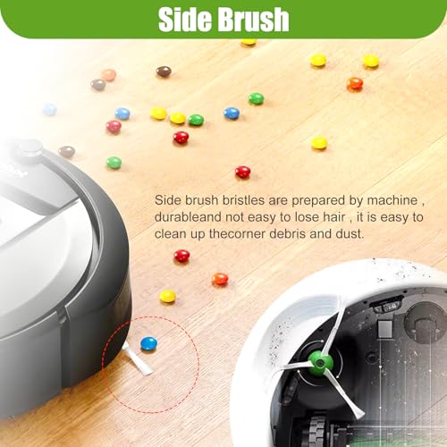 Image of Replacement Side Brush for iRobot Roomba i, e,j Series i7 i7+ Plus i8 i3 i6+ /Plus E5 E6 E7 7550 3550 3150 5150 6198 7150 Vacuum Cleaners,6 Pack