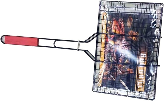 FAMBIZ BBQ Grill, Ergonomic Handle, Heat Resistant, lightweight and Durable Construction, Easy To Use, Compact And Portable, Perfect For Outdoor Picnics, Camping Trips, Garden Parties