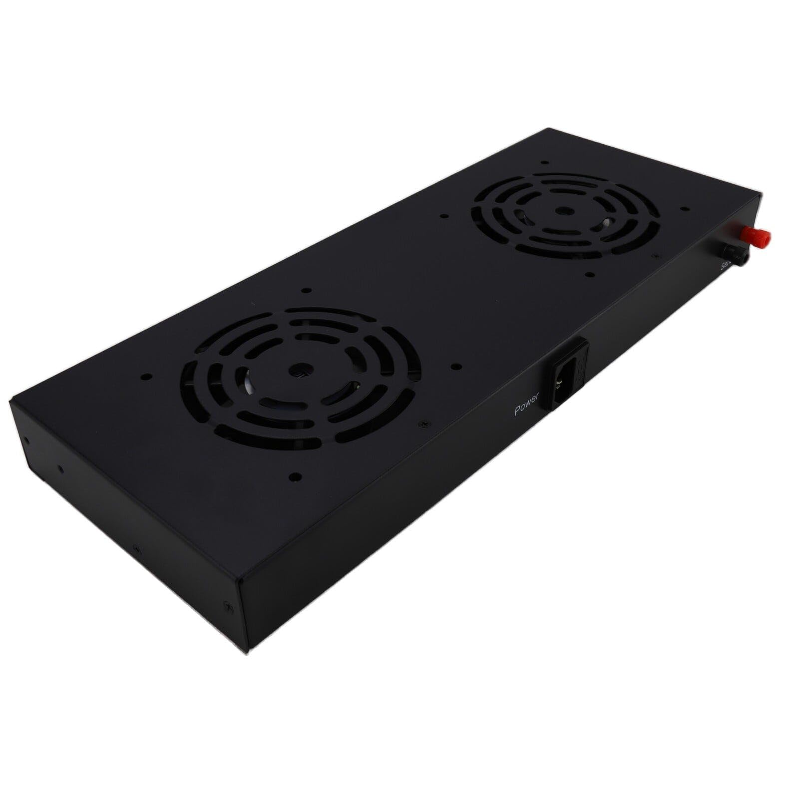 kenable Thermostat numérique 2 voies pour ventilateur de refroidissement 19" 1U avec écran LCD Noir Câble de 1,8 m