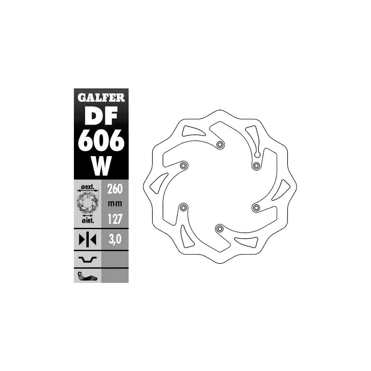 Galfer DF606W Disco de Freno Moto