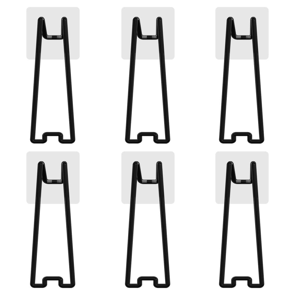 Bdkmms Small Picture Frame Stands, 6Pcs Stainless Steel Easel Back Supports Self Adhesive Picture Frame Easel Bracket For Photos Paintings Display