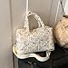 Floral Baby Diaper Bag Tote Mommy Bag Cute Cotton Diaper Bags Crossbody Baby Bags for Girl Pañaleras Para Beb (Off white)