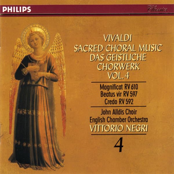 Vivaldi: Sacred Choral Music V [Audio CD] John Alldis Choir; English Chamber Orchestra; Negr