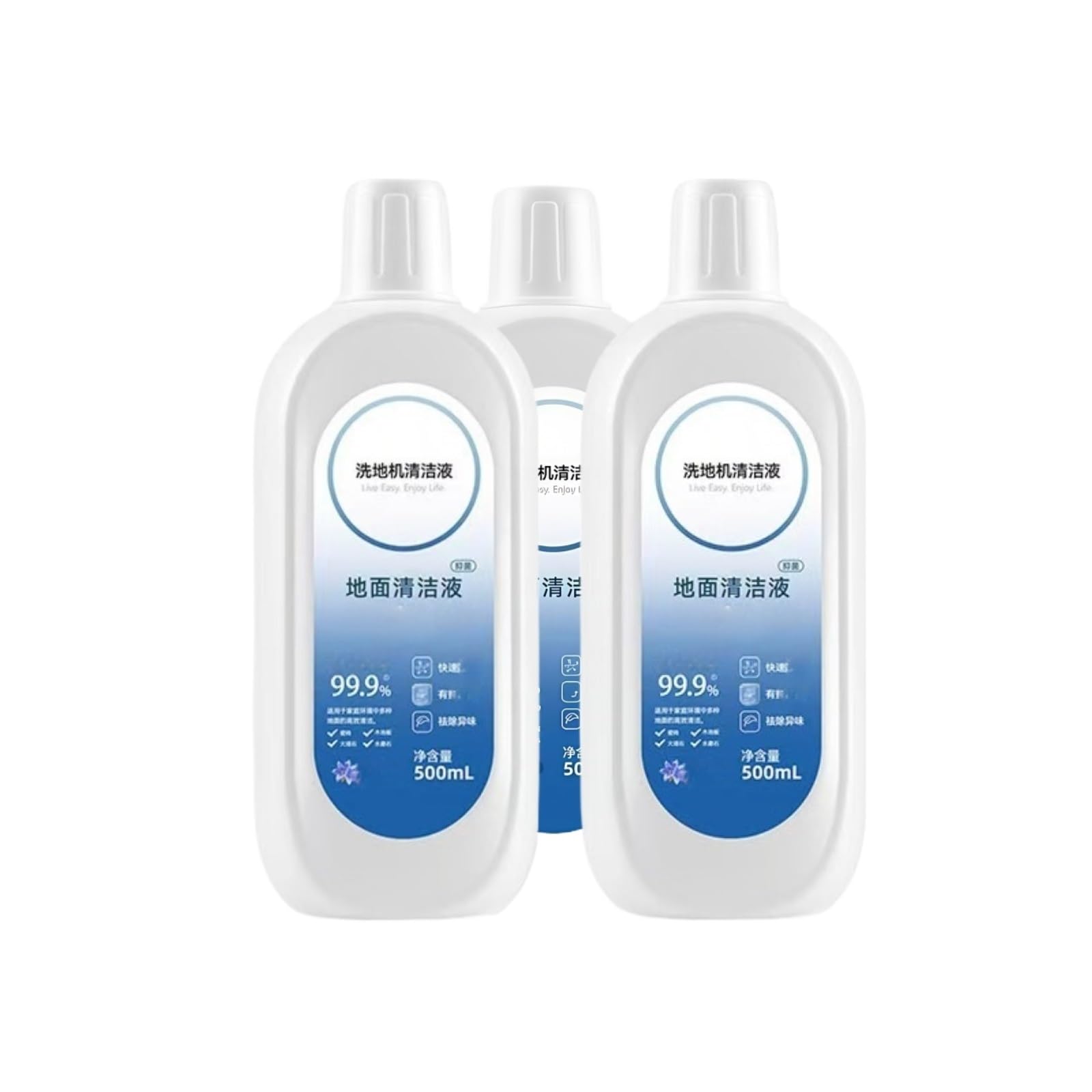 1-5 bottiglie di 500 ml di detergente per pavimenti, compatibile con Tineco. Una gamma completa di pulizzatori per pavimenti compatibili con IOFOR ONE/S3/S5/S6/S7 Profumo di fiori blu(500mL 3PC)