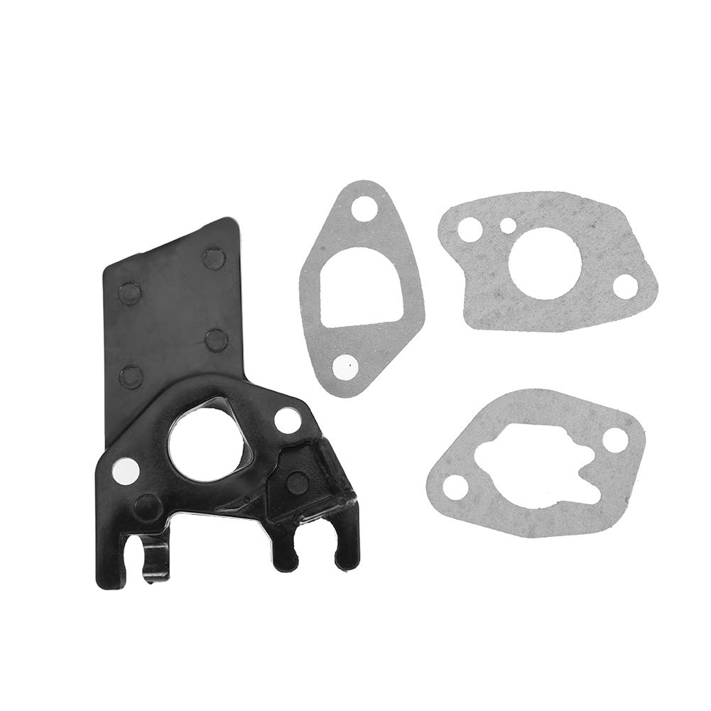 Lawn Mower Carburetor Insulator Gasket Spacer Set For Gx160 Gx200 Engine Carburetor Gasket Stable Automotive Carburetor Replacement Parts Including 3 Paper Gasket (3.3 X 2.7 In)