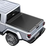 Retractable Truck Bed Tonneau Cover for 2020 2021 2022 2023 2024 2025 Gladiator (5'/60.3') Retractable Hard Truck Bed Cover Password Lock