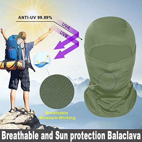 Achiou Ski Mask for Men Women, Balaclava Face Mask, Shiesty Mask UV Protector Lightweight for Motorcycle Snowboard - 7