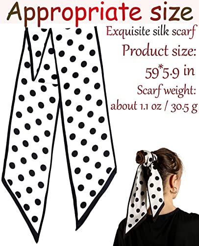 Clysoru Silk Head Scarf for Women Square Satin Double Sided Rectangle Tie Head Neck Waist Strip Scarves2