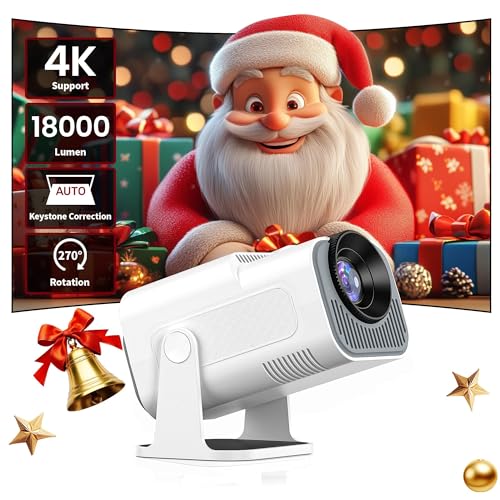 Mini Projetor Portatil 4K - LucZeng Wifi 6 Bluetooth 5.0 Smart Pr...