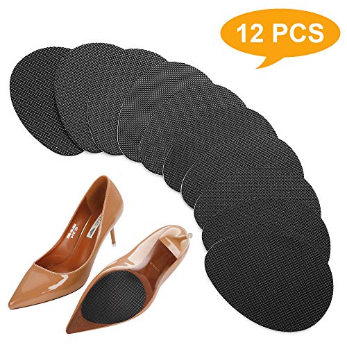 Featoop 12PCS Upgrade Self-Adhesive Anti-Slip Stick Pad for Shoes Bottom, Premium Rubber Non-Skid