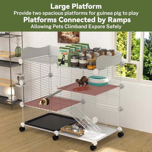 Stillcove Large Guinea Pig Cages Indoor On Wheels thumb #2
