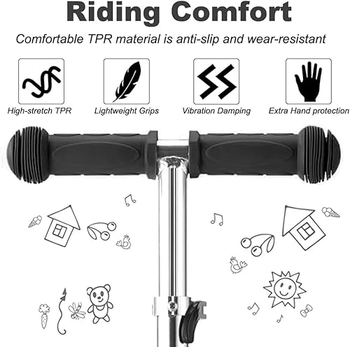 Miniatura 7 de Puños de scooter - Manillar de bicicleta para niños de 0.874 in  Empuñaduras de mango de scooter para 2, 3, 4 ruedas, scooter Kick Kid Scooter,