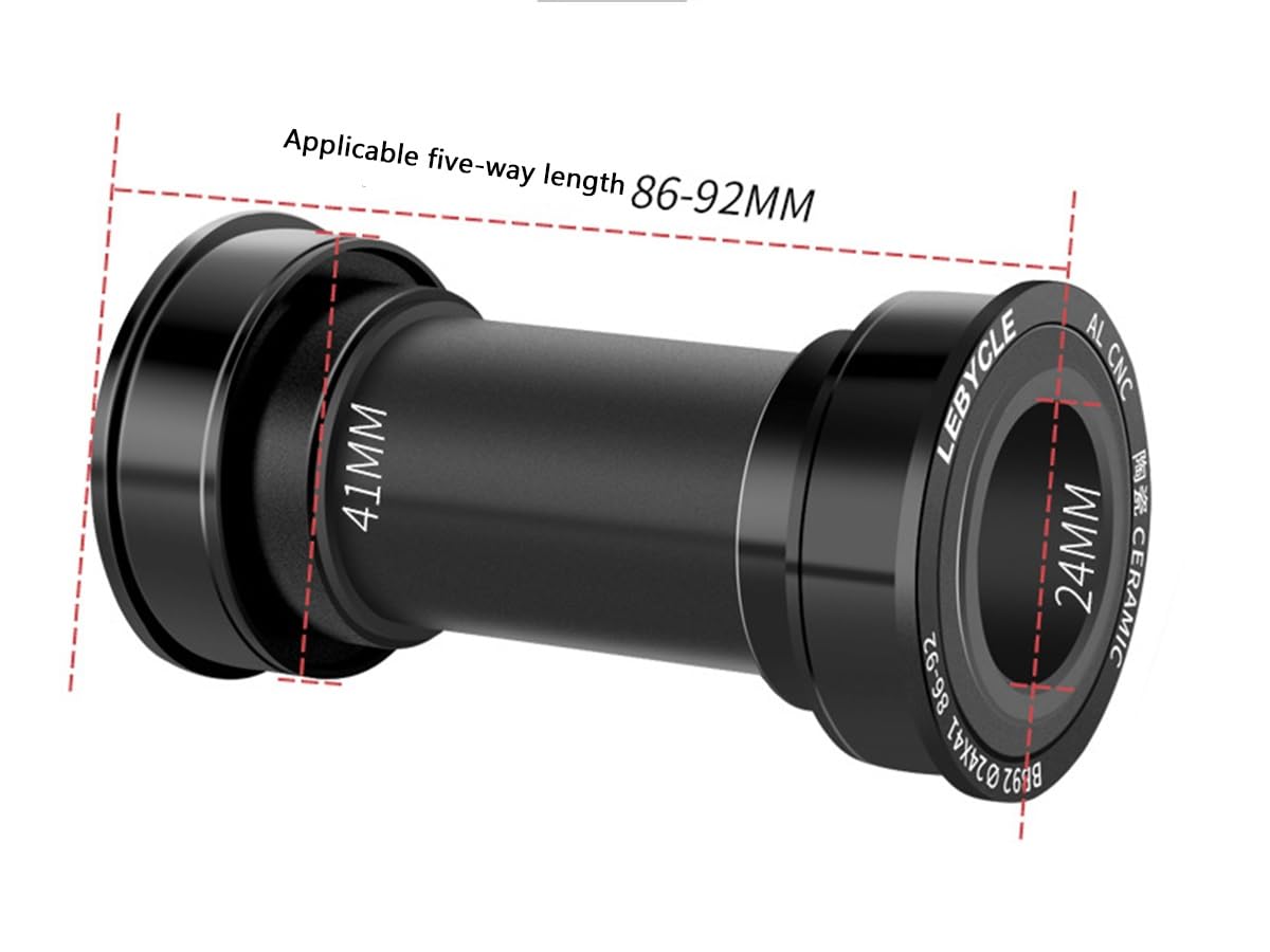 170mm Integrate Cave MTB Guarnitura 24T/32T/42T Ingranaggio Rotondo Guarnitura Mountain Bike Lega di Alluminio Set di Pedivelle con BB in Acciaio