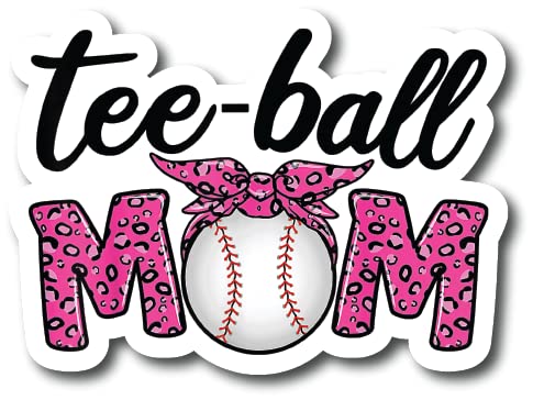 Tee-Ball Mom| Sports |Great Gift Idea|Decal Sticker|2 Pack|5 Inch Stickers|S10789
