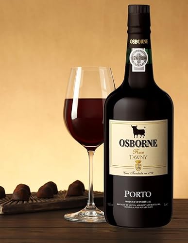 Osborne Fine Tawny Port – Hochwertiger, roter und fassgereifter Portwein aus dem Douro Tal Portugals mit 19,5 vol. (3 x 0,75l)