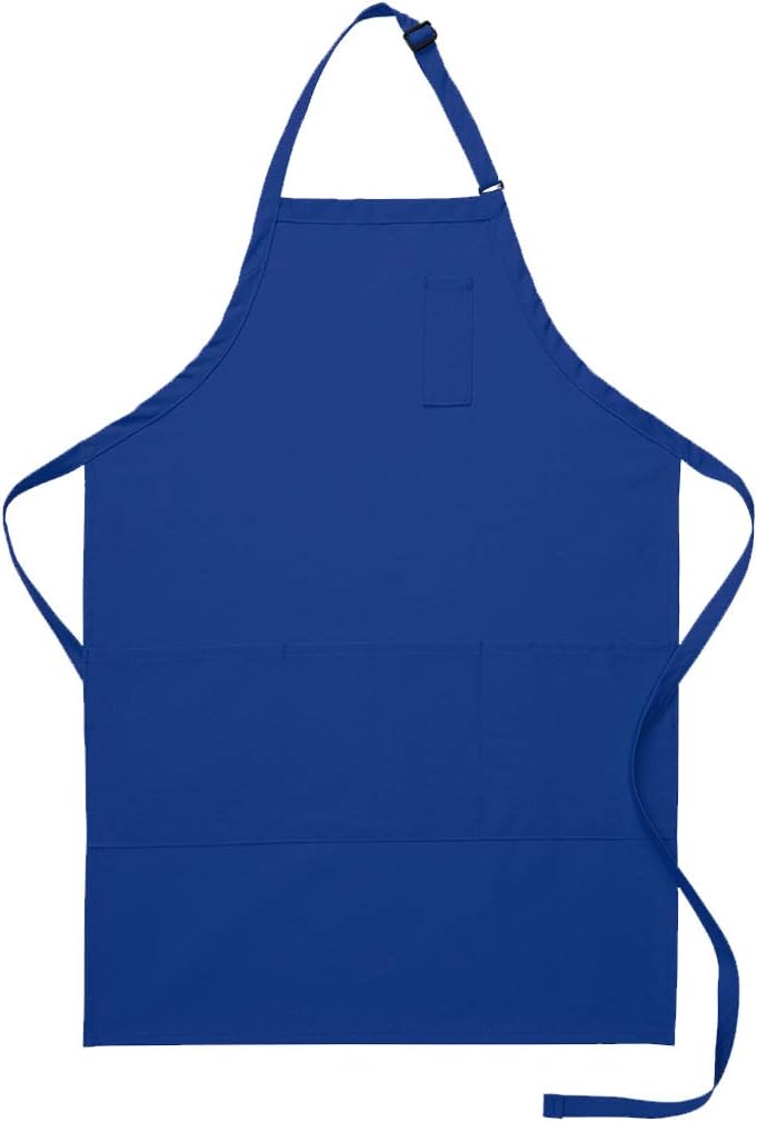 DayStar Apparel 224 Three Pocket Butcher Apron w/Pencil Pocket