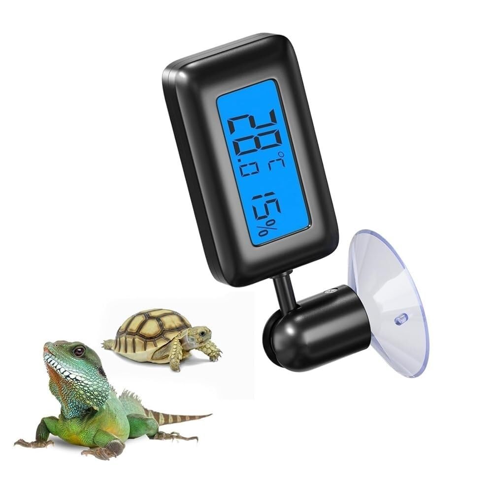 Mini termometro digitale for interni, misuratore di temperatura e umidità for terrari, accessori for rettili, humidor, termostato for rettili