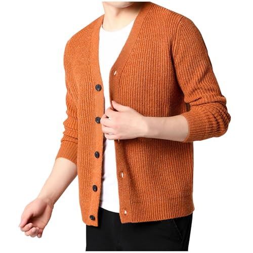 Muscularfit Cardigan Sweaters for Men Lightweight Long Sleeve V Neck Knitted Sweater Slim Fit Solid Business Casual Cardigans2