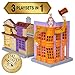 Wizarding World Harry Potter, Magical Minis Diagon Alley 3-in-1 Playset with Lights & Sounds, 2 Figures, 21 Accessories, Kids Toys for Ages 6 and up