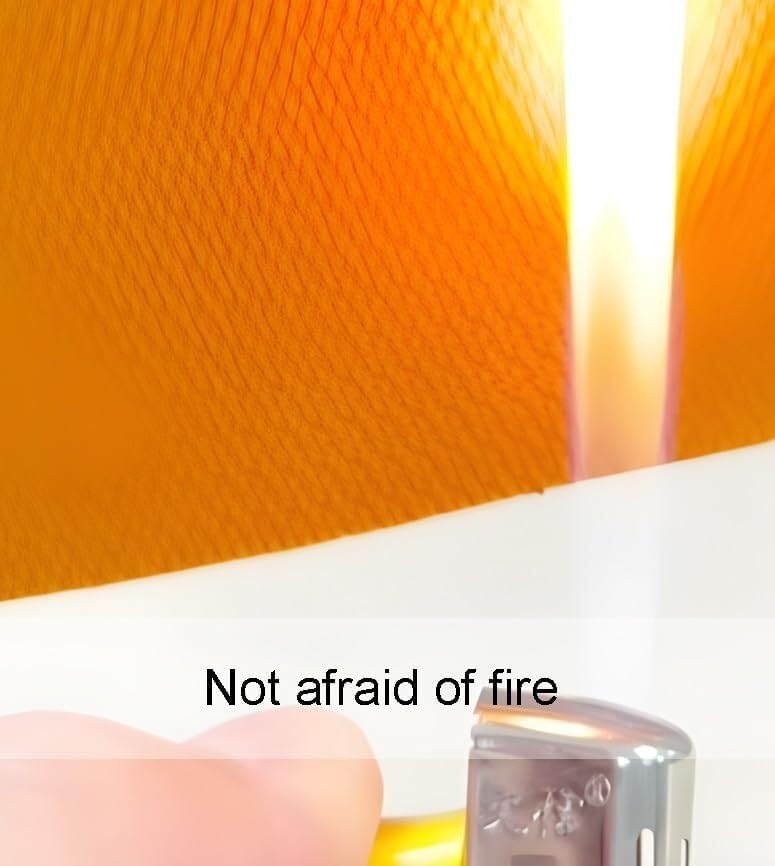 Fireproof Welding Blanket Roll Width Waterproof Silicone Coating Flame Retardant Wear Resistant Tarpaulin for Equipment,Welding Curtain Screen with Frame, Heavy-Duty Orange Welding Protectio