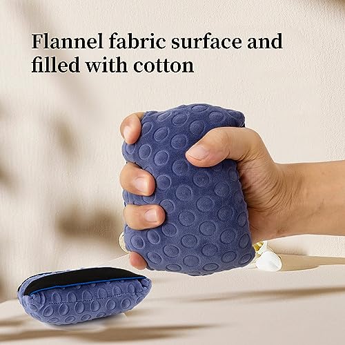 Finger Separator Hand Contracture Cushion Palm Grip Hand Protector With Double Elastic Bands On Back For Finger Rehabilitation Training Aid Elderly Adult Patient Bedridden (purple)