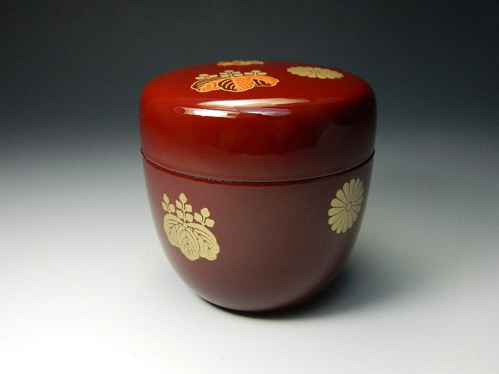 高台寺蒔絵　白檀塗り 中棗 茶道具 Amazon｜中棗 高台寺蒔絵 黒塗 色蒔絵 樹脂製 日本製 茶道具