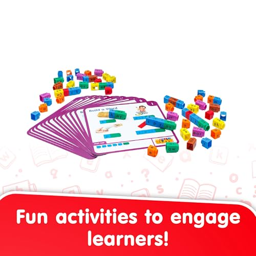 Junior Learning: Rainbow Phonics Blox: Vowel Sounds - Phase 5 - Build & Learn, 30 Activity Cards, Color Coded Blocks, Reading Development, Kids 5+ - Image 4