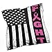 BSUYGET Fight Breast Cancer Awareness Pinks Ribbon American Flag Fashion Silk Scarf Soft Lightweight Headscarf Hair Wrap for Women