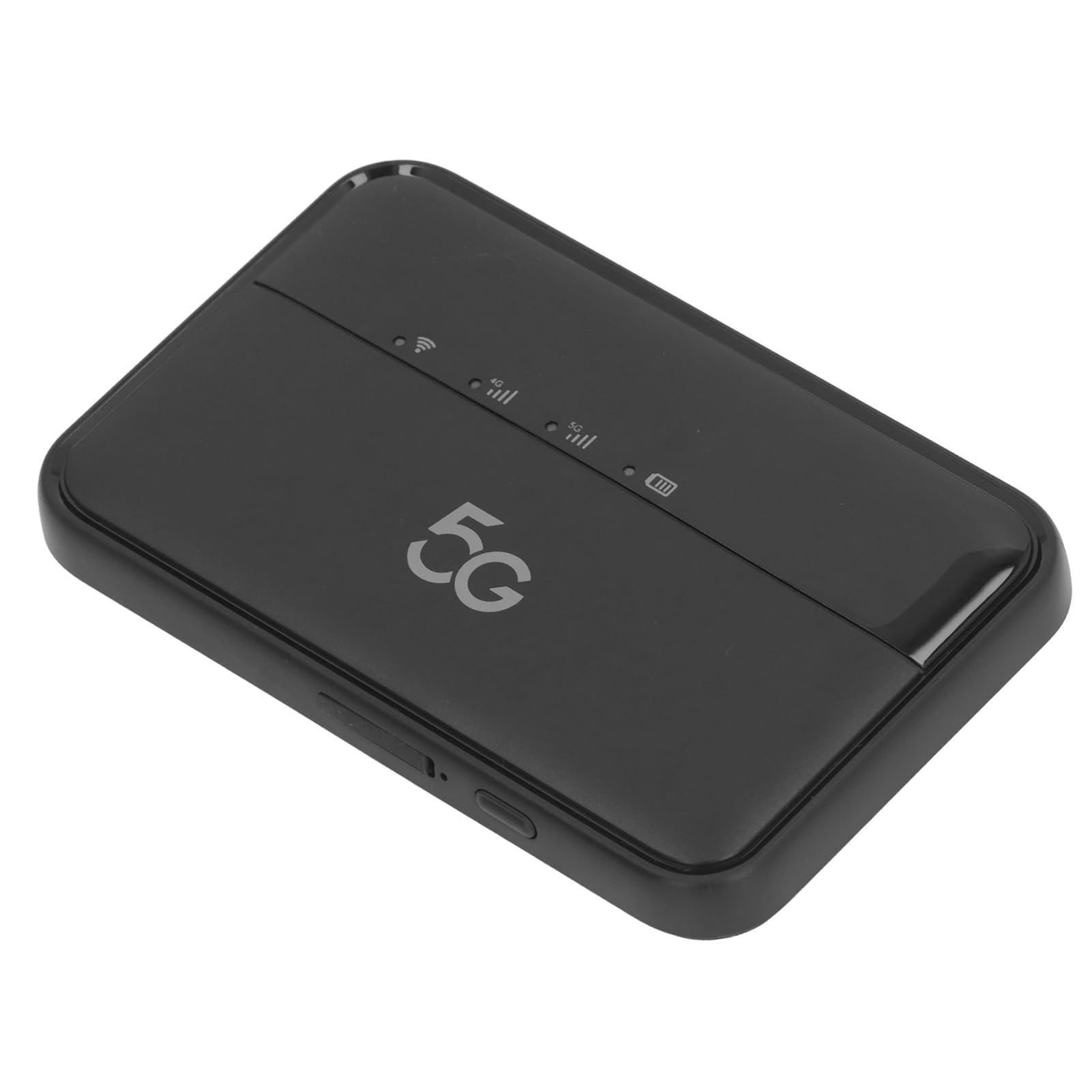 Generic Router Wireless Modem WiFi 5G Portatile con Connessione Ad Alta velocità, Batteria a Lunga Durata, 16 Dispositivi Supportati, per Viaggiatori, ABS 5,3x3,1x0,6 Pollici