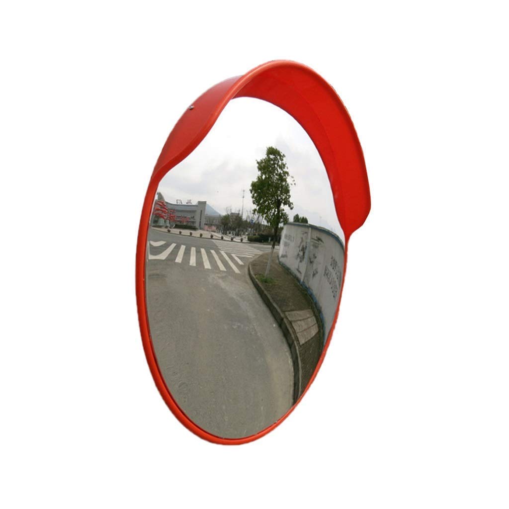 Espejo de Seguridad Vial, Espejo Convexo 80 cm Espejo Convexo Espejo de estacionamiento Exterior Espejo Convexo recirculante Flexible exteriormente (tamaño: 80 cm)