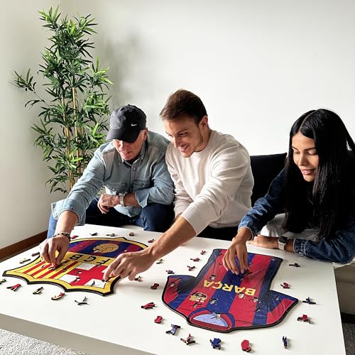 Iconic Puzzles - Barcelona Jersey, Officially Licensed Wooden Puzzle, 100% Sustainable, Gift for Adults and Children Size M, 270 Pieces - Image 2