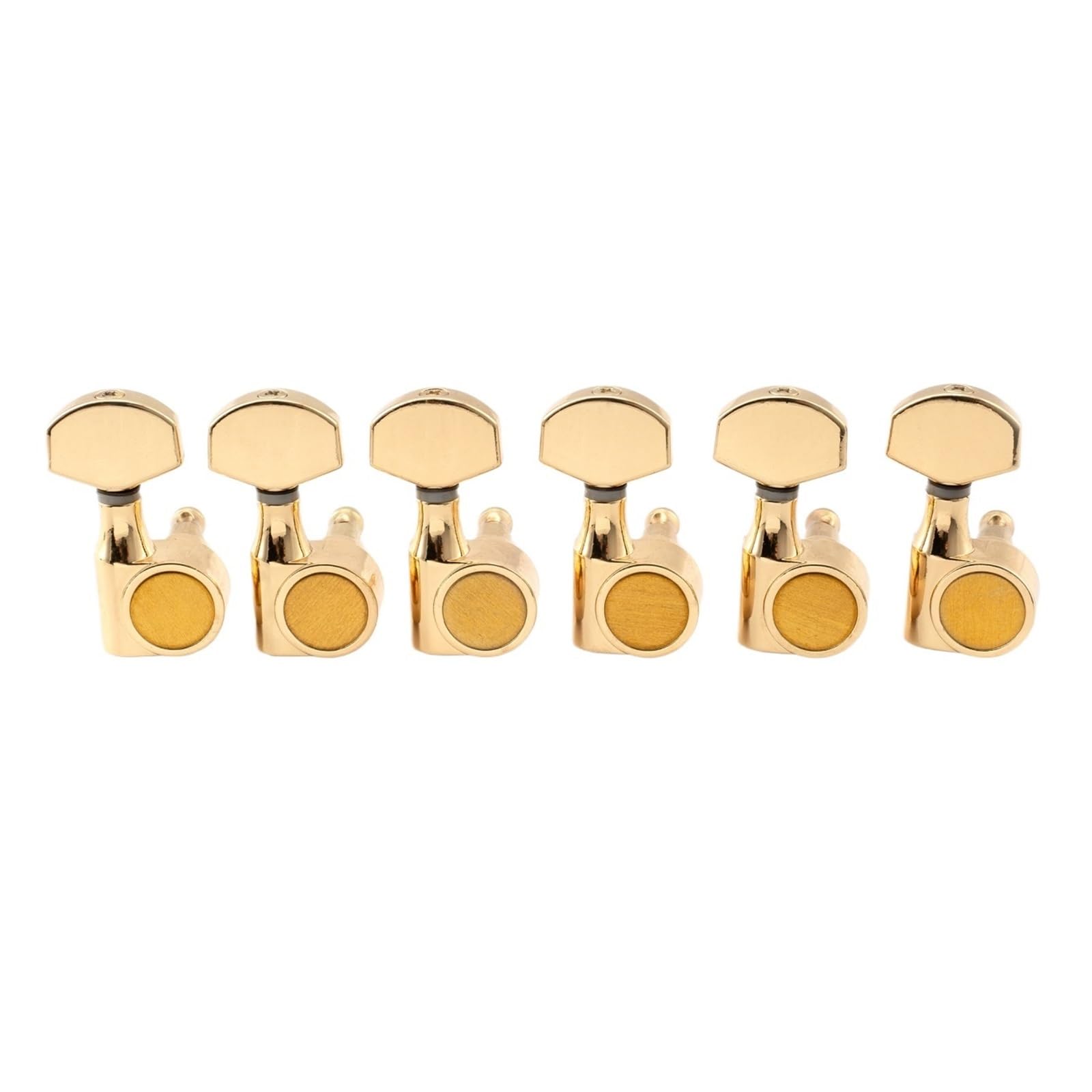 6-in-line 15:1 Verhältnis 1-Pin voll versiegelte Mechaniken Mechaniken Stimmwirbel Tasten for SQ ST Tele E-Gitarre(Gold)