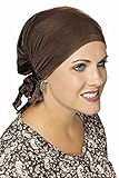 Cardani Easy On Pre Tied Head Scarf | Cancer Chemo Scarves Luxury Bamboo - Mocha