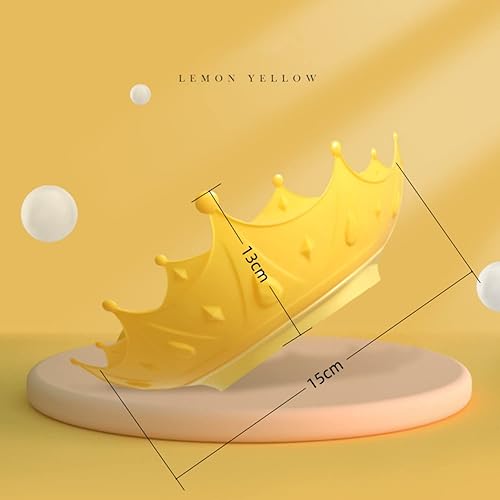Miniatura 5 de Crown - Gorro de ducha de bebé impermeable para niños niñas y niños protege los ojos de las orejas visera ajustable de silicona para lavado de