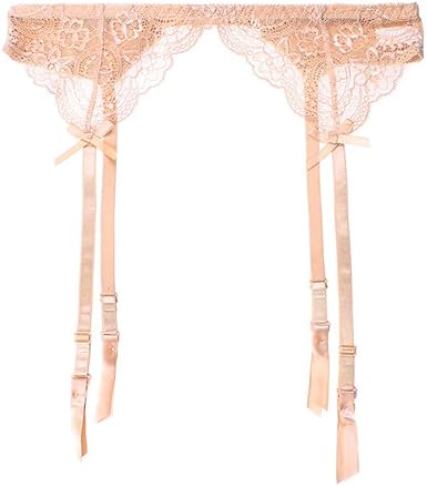 lace garter belt and thigh high stockings