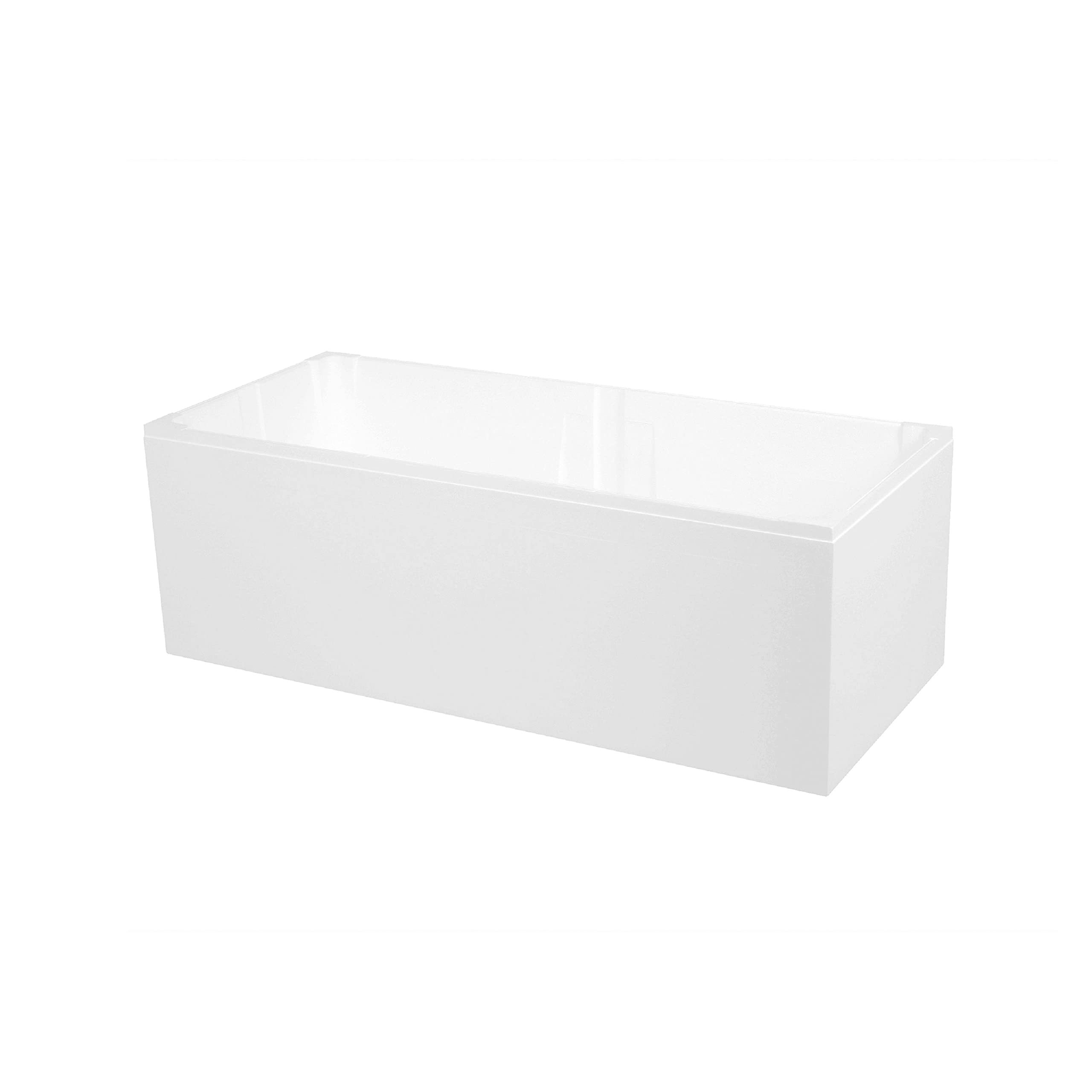HOESCH Badewanne RIVIERA | Design Badewanne | Acryl | 170x75cm | KOMPLETTPAKET mit Wannenträger und Ablaufgarnitur | Modell BADOSAN