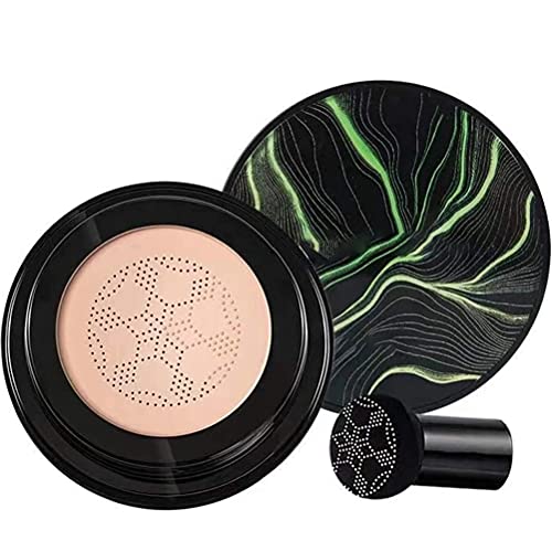 BB Creme, Mushroom Head Air Cushion, Pilzkopf Luftkissen CC Cream Foundation Cover, Flüssige Grundierung für Gesicht und Hals, Primer Langlebig, Perfekte Abdeckung (Natürliche Farbe #2) Cover