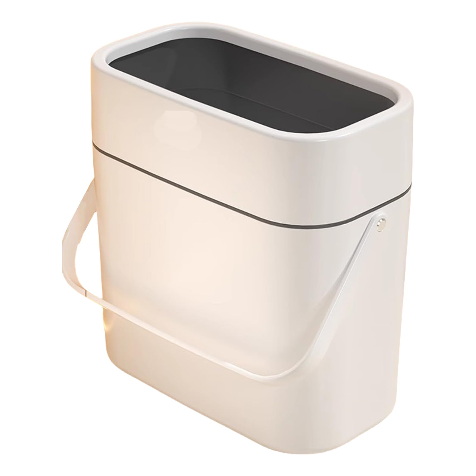 Buxuaaaa Rubbish Bin with Easy Press Functionality Waste Bin Trash Can Perfect for Schools, Offices, and Home Use Lid Garbage