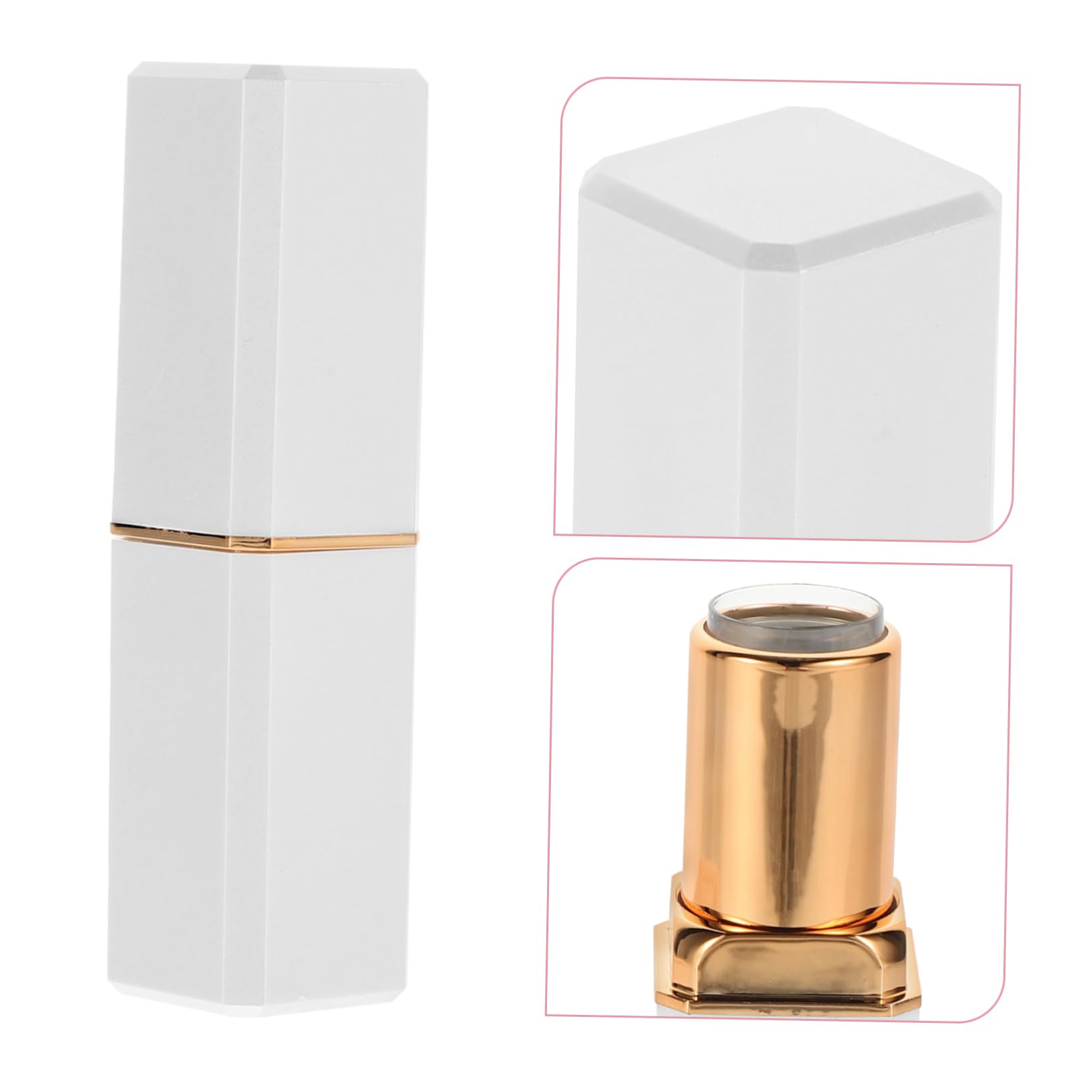 PACKOVE Tubo De Labial Recargable Para Mujeres Envases De Brillo De Labios De Contenedores Vacíos Para Maquillaje Para Y Almacenamiento De Cosméticos 10 Piezas X 5