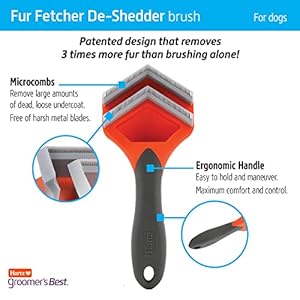Hartz Groomers Best Fur Fetcher Deshedder Dog Brushblack  Cucciolini Doodles Hartz groomers best fur fetcher de shedder dog brushblack   cucciolini doodles