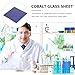 ibasenice Cobalt Glass Sheet Blue Laboratory Experiment Tool Lightweight Portable for Laboratory and Industrial Use with High-Temperature Furnace Compatibility