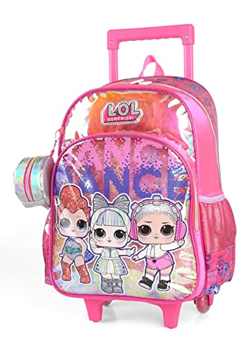 Mochila Infantil LOL com rodinhas
