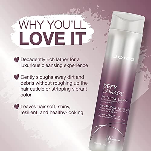 Joico Defy Damage Protective Shampoo & Conditioner Set | Preserve Hair Color | For Bond Strengthening & Color Longevity #TOP2