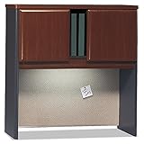 Bush Business Furniture Series A Collection 36W Hutch in Hansen Cherry/Galaxy