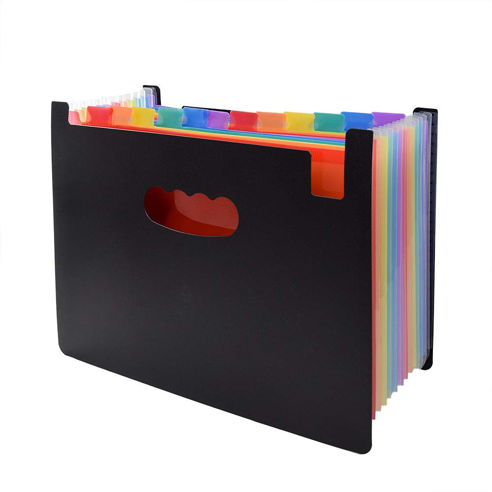 Cartella estesa, File Manager a 13 Tasche File Manager per cartelle a Fisarmonica in Formato A4 per archiviare File, Perfetto per la casa della Scuola dell'ufficio (colorato 330 * 235 * 10 mm)