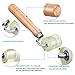 LUMITECO Auto Car Audio Sound Deadening Application Rolling Wheel Roller,Heat Abatement Mat Wallpaper PU Deadener Application Seam Roller