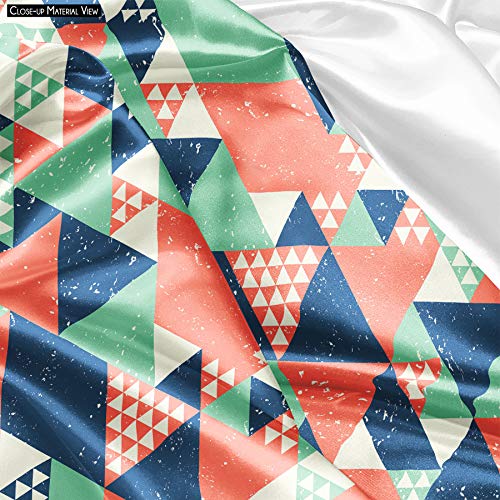 Image of ArtzFolio Colorful Triangles D1 | Pouch Wrist Potli Bag | Bag for Weddings & Casual Parties
