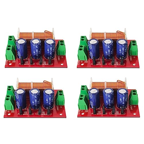4 PCS 400W Altoparlanti Crossover Tweeter con Regolazione Audio A 2 Vie per 2-16Ohm