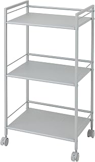 IKEAワゴンで観葉植物を素敵に飾る方法 12 Doshisha GC-P76GY Color Box Size Easy to Use Iron Punching Easy to Clean Kitchen Wagon, 3 Tiers, Gray, Width 16.9 x Depth 11.6 x Height 30.2 inches 43 x 29.5 x 76.5 cm