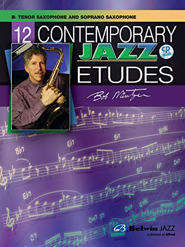 12 Contemporary Jazz Etudes: B-flat Tenor Saxophone, Book & CD